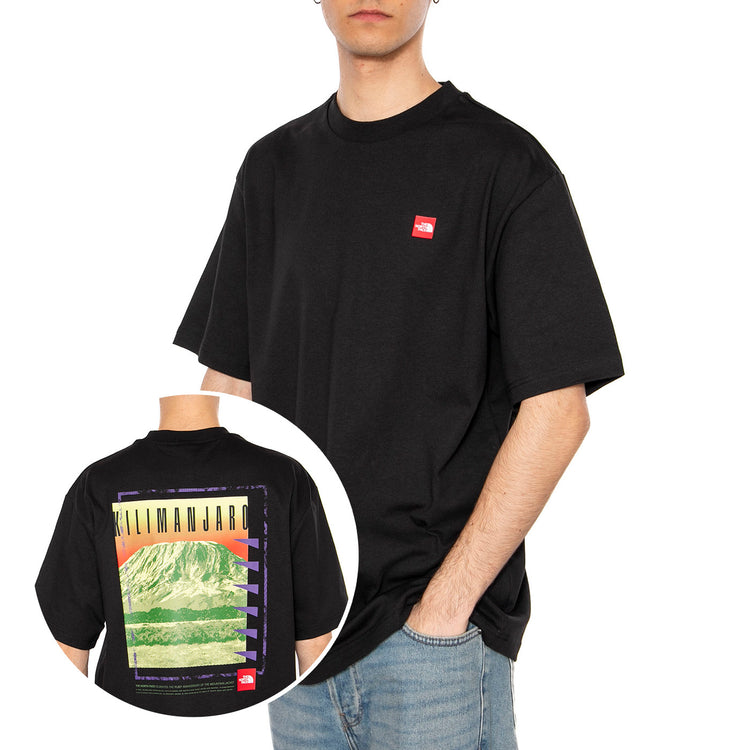 Unisex Axys Oversized S/S Tee - Maglietta Girocollo Uomo Nera NF0A8C1RJK31 . THE NORTH FACE 