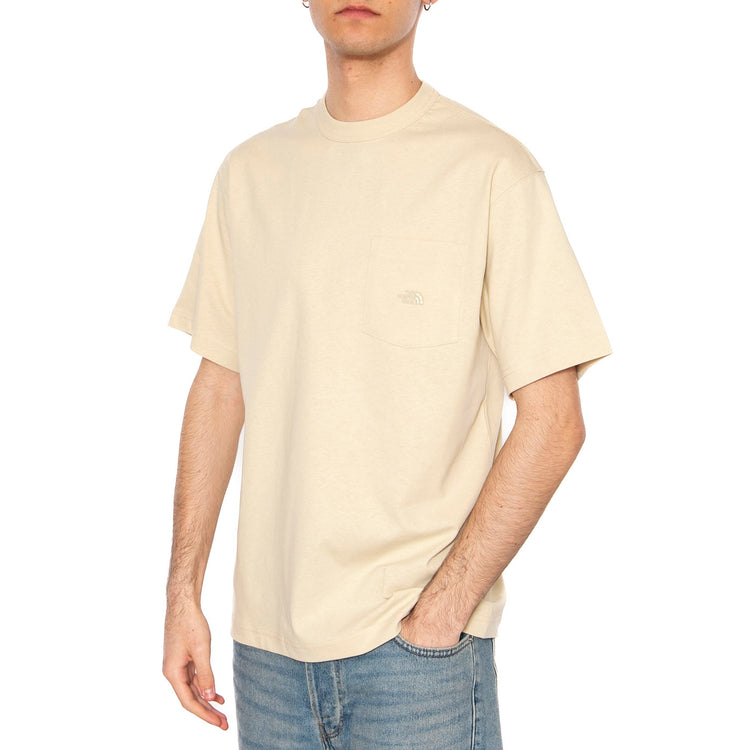 Men's SS Dome Relaxed Pocket Tee - Maglietta Girocollo Uomo Beige NF0A8C3P3X41 . THE NORTH FACE 