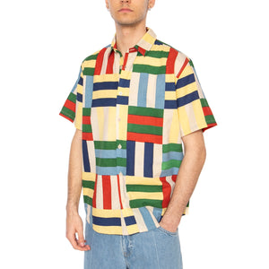Field Tom Shirt Multicolor - Camicia Maniche Corte Uomo Multicolore MSH00196-MULTICOLOR . THINKING MU 