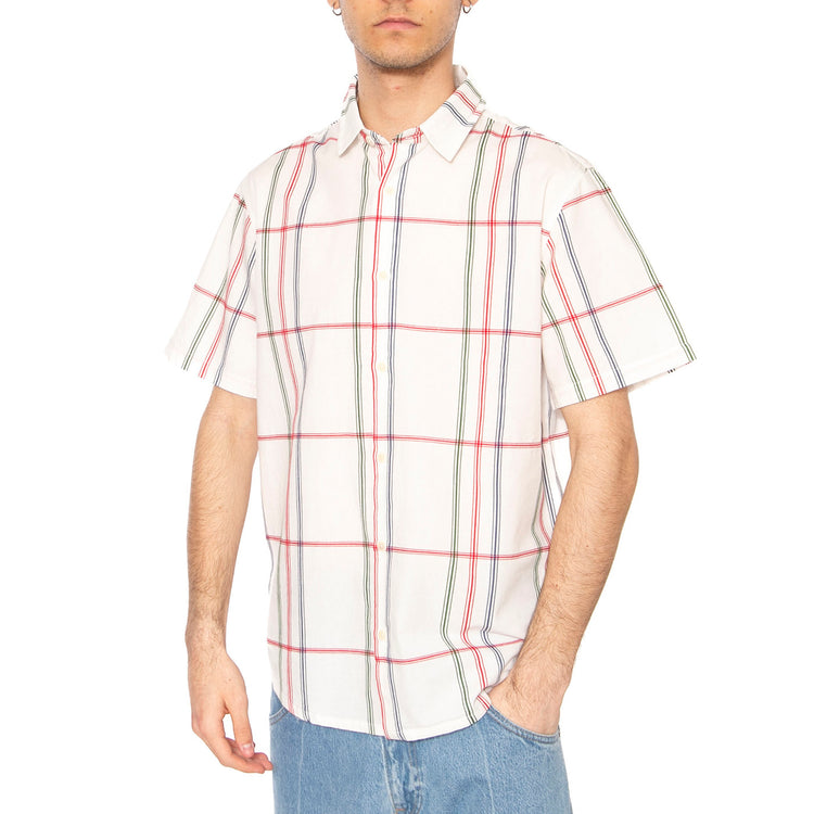 Cambric Stripe Tom Shirt Multicolor - Camicia Maniche Corte Uomo Multicolore MSH00199-MULTICOLOR . THINKING MU 