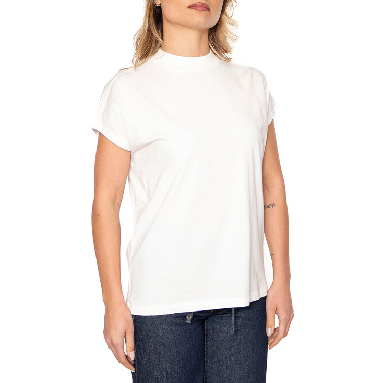 White Volta Tee White - Maglietta Girocollo Donna Bianca WTS00226-WHITE . THINKING MU 