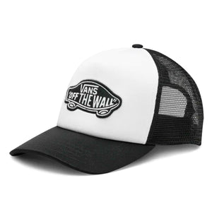 Classic Patch Curved Bill Trucker Black / White - Cappellino con Visiera Bianco VN00066XY281 . VANS 