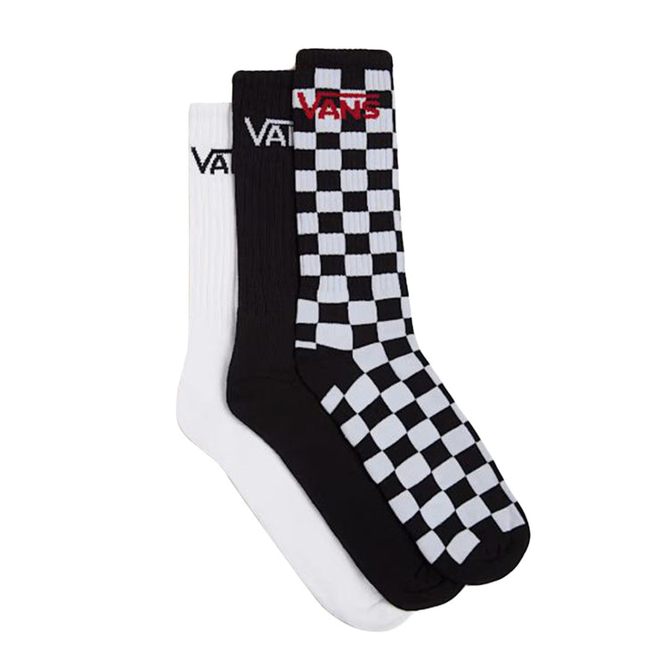 Classic Crew Cherries Black / White - Set da Tre Paia di Calzini Uomo Multicolore VN000F0XY281 . VANS 