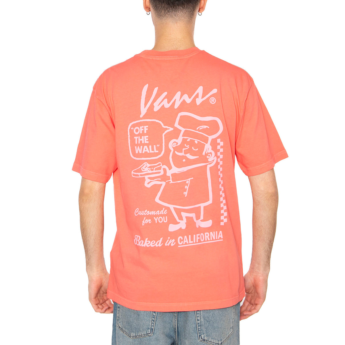 66 Baked In Loose SS Porcelain Rose - Maglietta Girocollo Uomo Rosa VN000NTSD6Z1 . VANS 