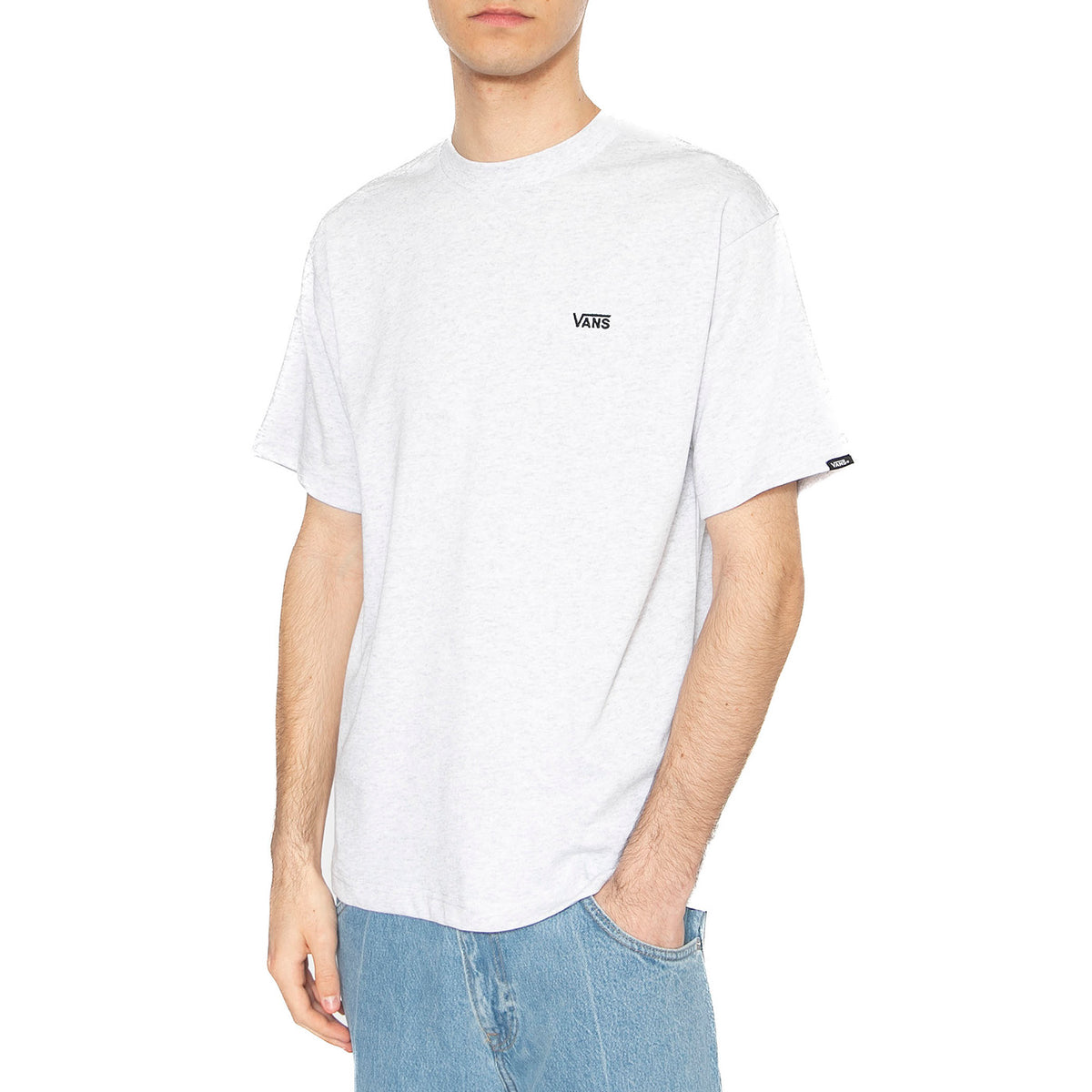 Left Chest II Loose SS Light Grey Heather - Maglietta Girocollo Uomo Grigia VN000P1P1QI1 . VANS 