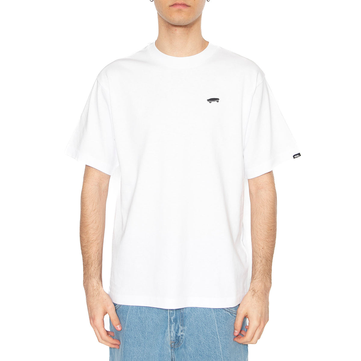 Salton Loose SS White - Maglietta Girocollo Uomo Bianca VN000P56WHT1 . VANS 