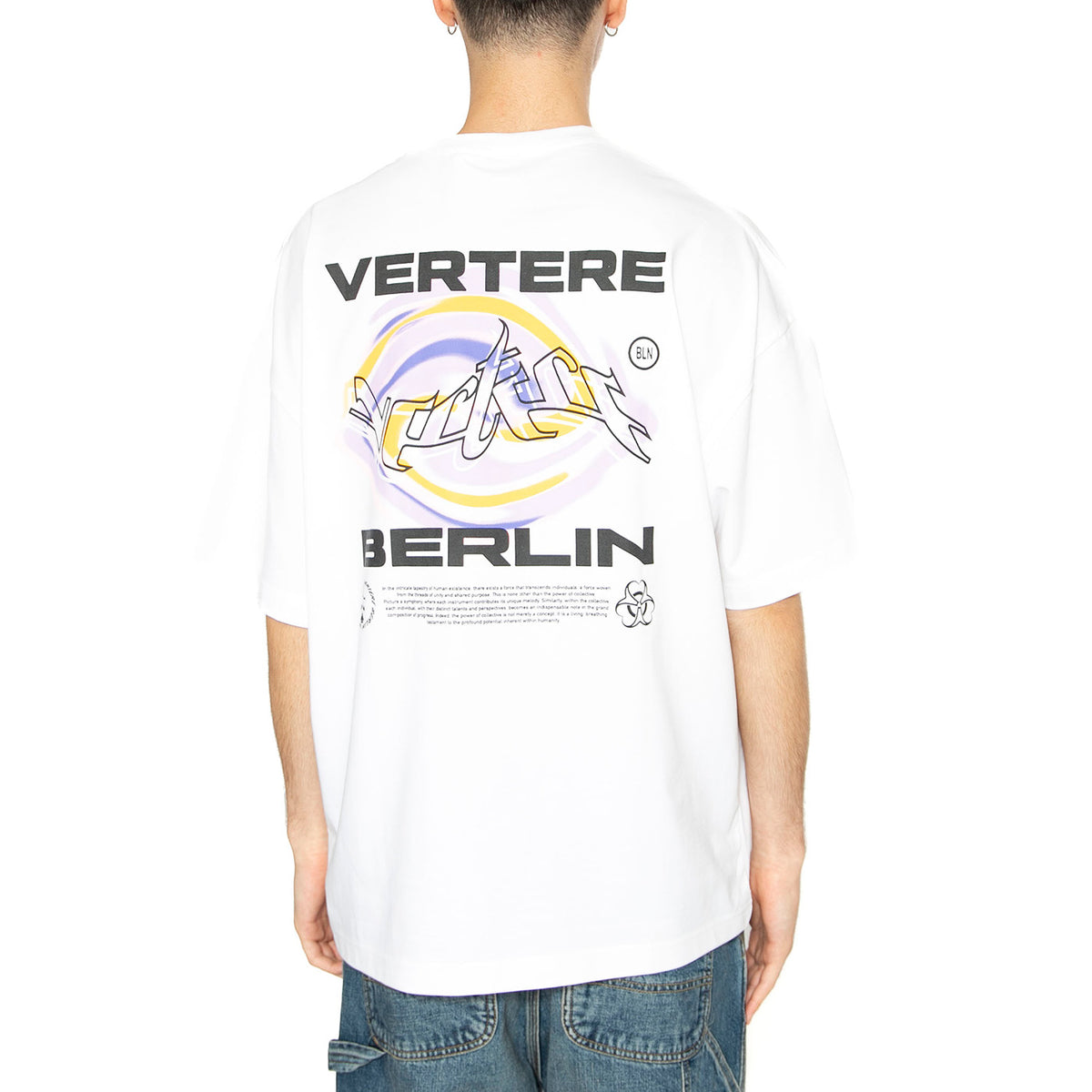 Hypno T-Shirt White - Maglietta Girocollo Uomo Bianca VER-T287-WHT . VERTERE BERLIN 