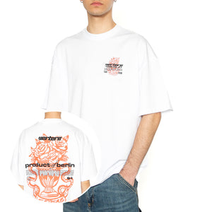 Overlay T-Shirt White - Maglietta Girocollo Uomo Bianca VER-T292-WHT . VERTERE BERLIN 