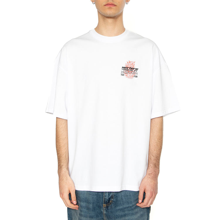 Overlay T-Shirt White - Maglietta Girocollo Uomo Bianca VER-T292-WHT . VERTERE BERLIN 