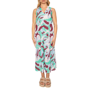 Vestido largo estampado floral Bromelia - Abito Donna Multicolore 51W/41221 . WILD PONY 