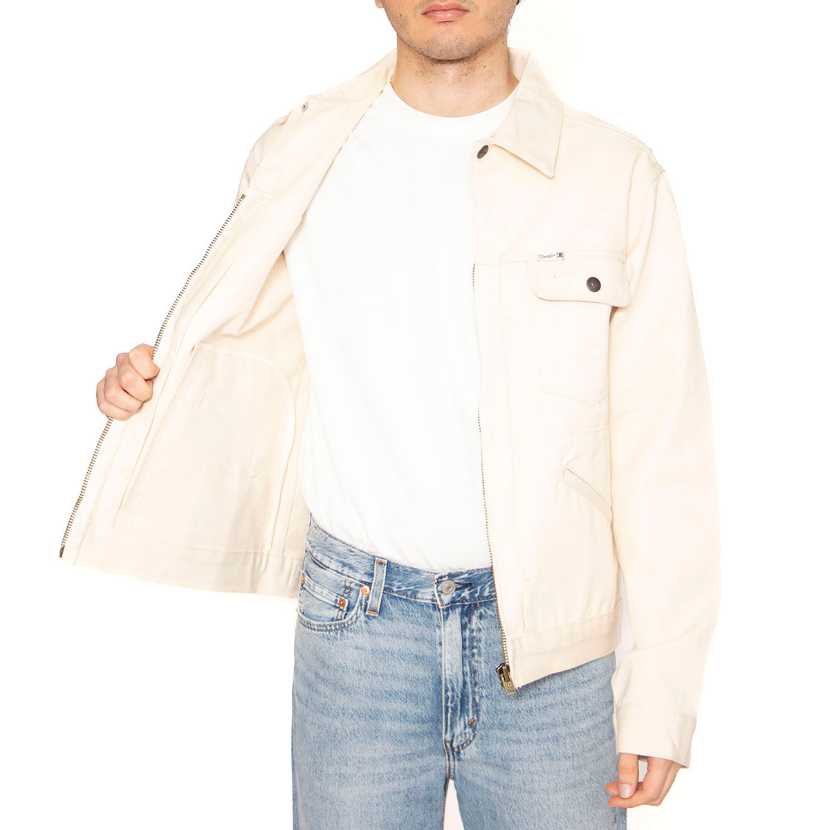 Embroidered Jacket Ecru - Giacca Uomo Bianca 112362652 . WRANGLER 