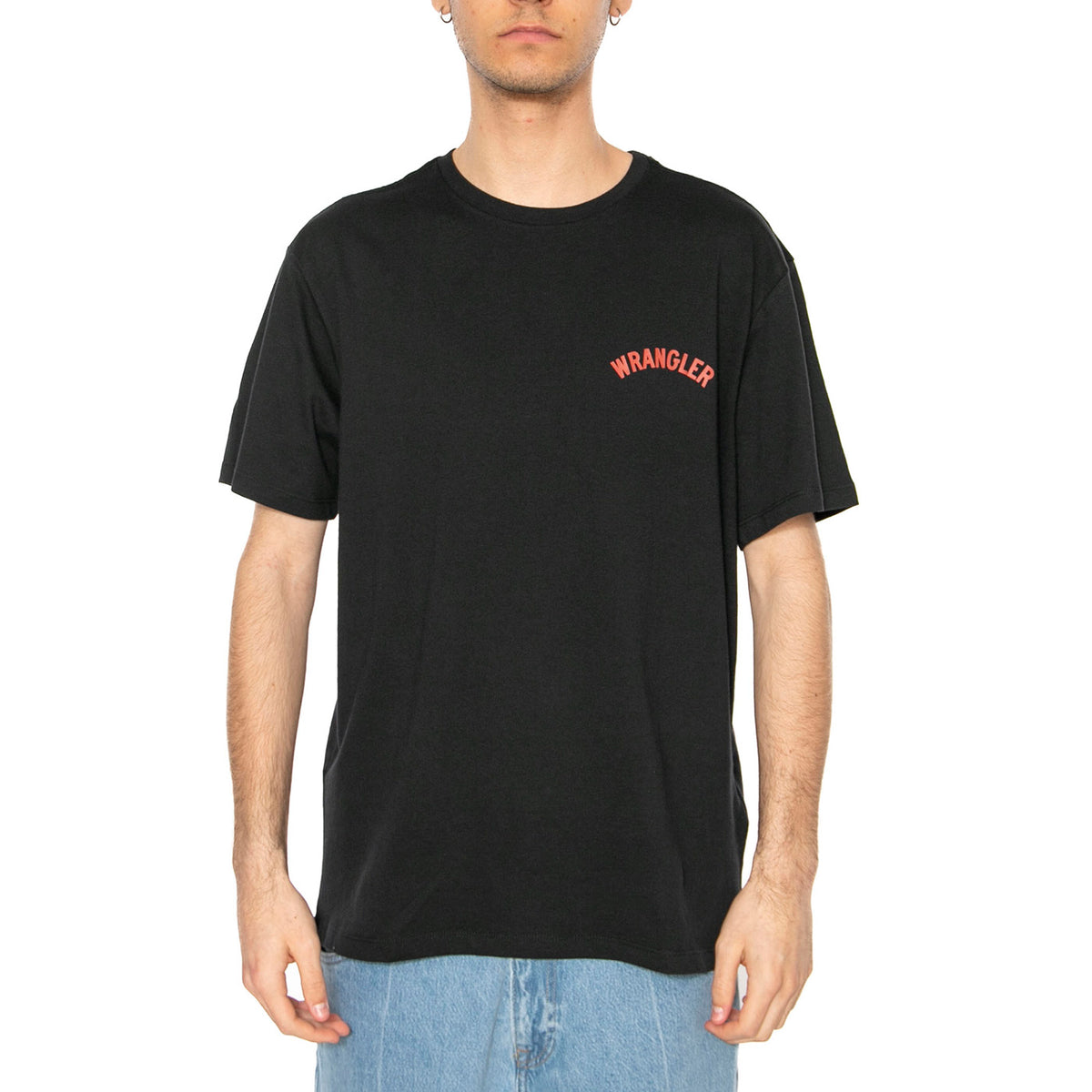 Graphic Tee Black - Maglietta Girocollo Uomo Nera 112362793 . WRANGLER 