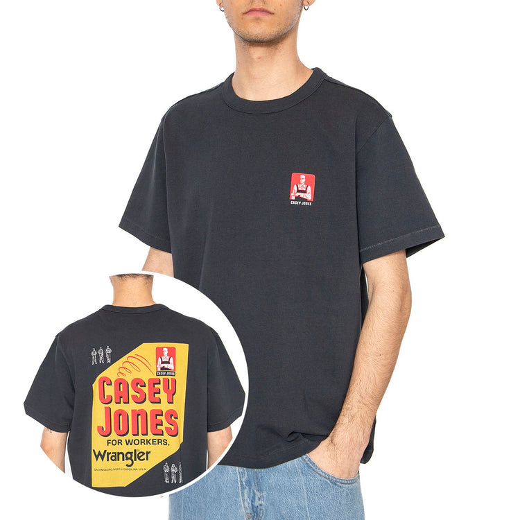 CJ Graphic Tee Dark Navy - Maglietta Girocollo Uomo Blu 112362801 . WRANGLER 