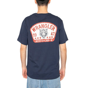 Graphic Tee Navy - Maglietta Girocollo Uomo Blu 112362806 . WRANGLER 