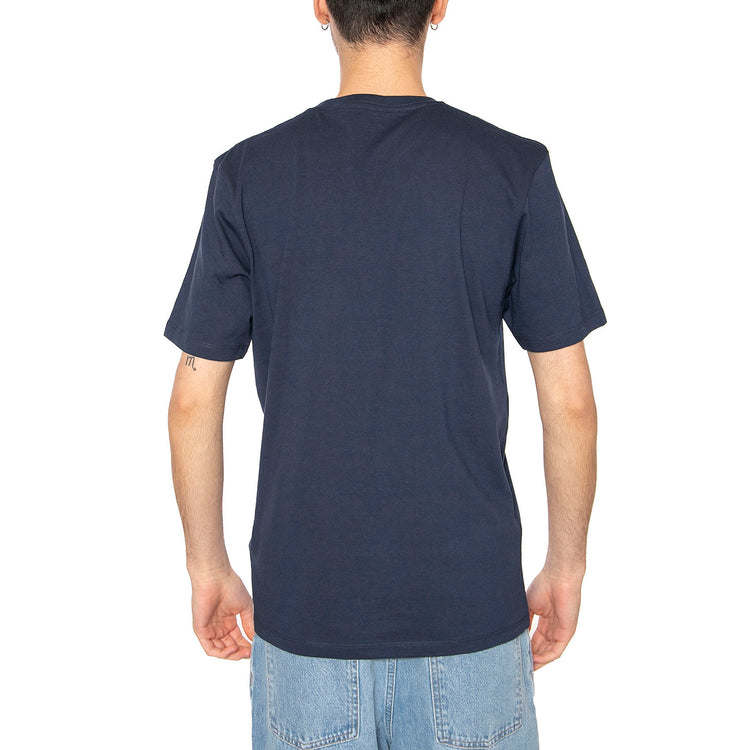 Small Logo Tee Navy - Maglietta Girocollo Uomo Blu 112362807 . WRANGLER 