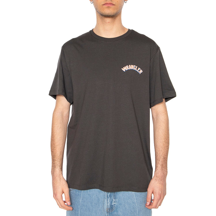 Graphic Tee Faded Black - Maglietta Girocollo Uomo Nera 112362909 . WRANGLER 