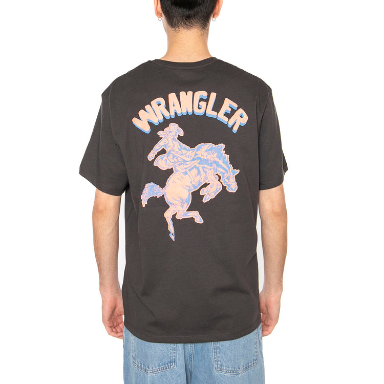 Graphic Tee Faded Black - Maglietta Girocollo Uomo Nera 112362909 . WRANGLER 