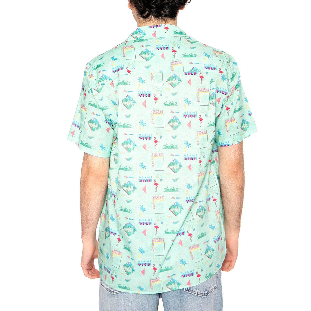 Miami Vice For Life Aloha Shirt - Camicia Maniche Corte Uomo Multicolore 1882-ALOHA . BRAVA FABRICS 