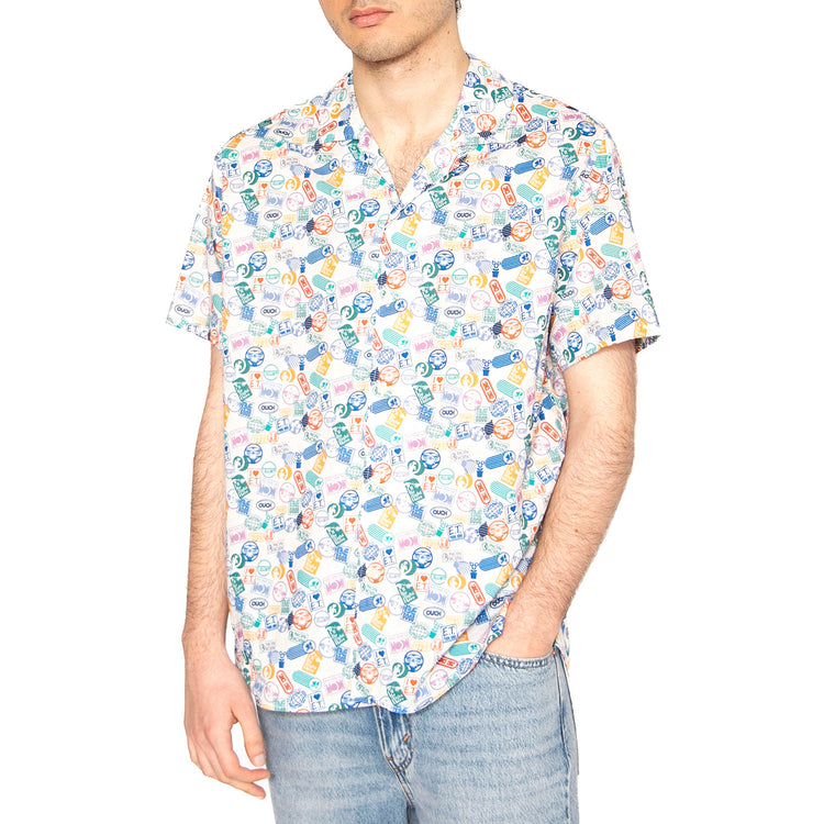 E.T. Since 1982 Aloha Shirt - Camicia Maniche Corte Uomo Multicolore 1887-ALOHA . BRAVA FABRICS 