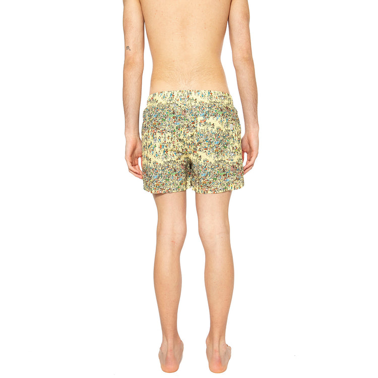Where S Wally On The Beah Swimwear - Costume da Bagno Uomo Giallo 1905-ALOHA . BRAVA FABRICS 