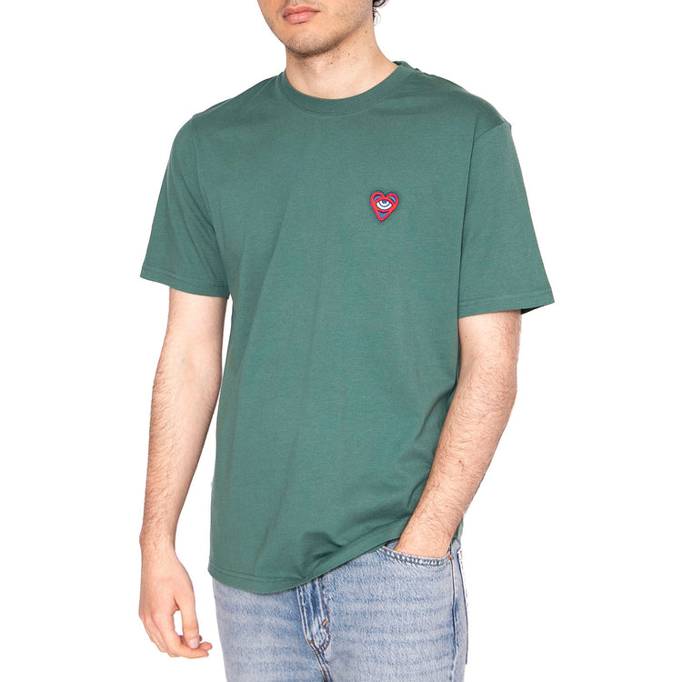 Asis Heart T-Shirt Morera - Maglietta Girocollo Uomo Verde 1971-MORERA . BRAVA FABRICS 