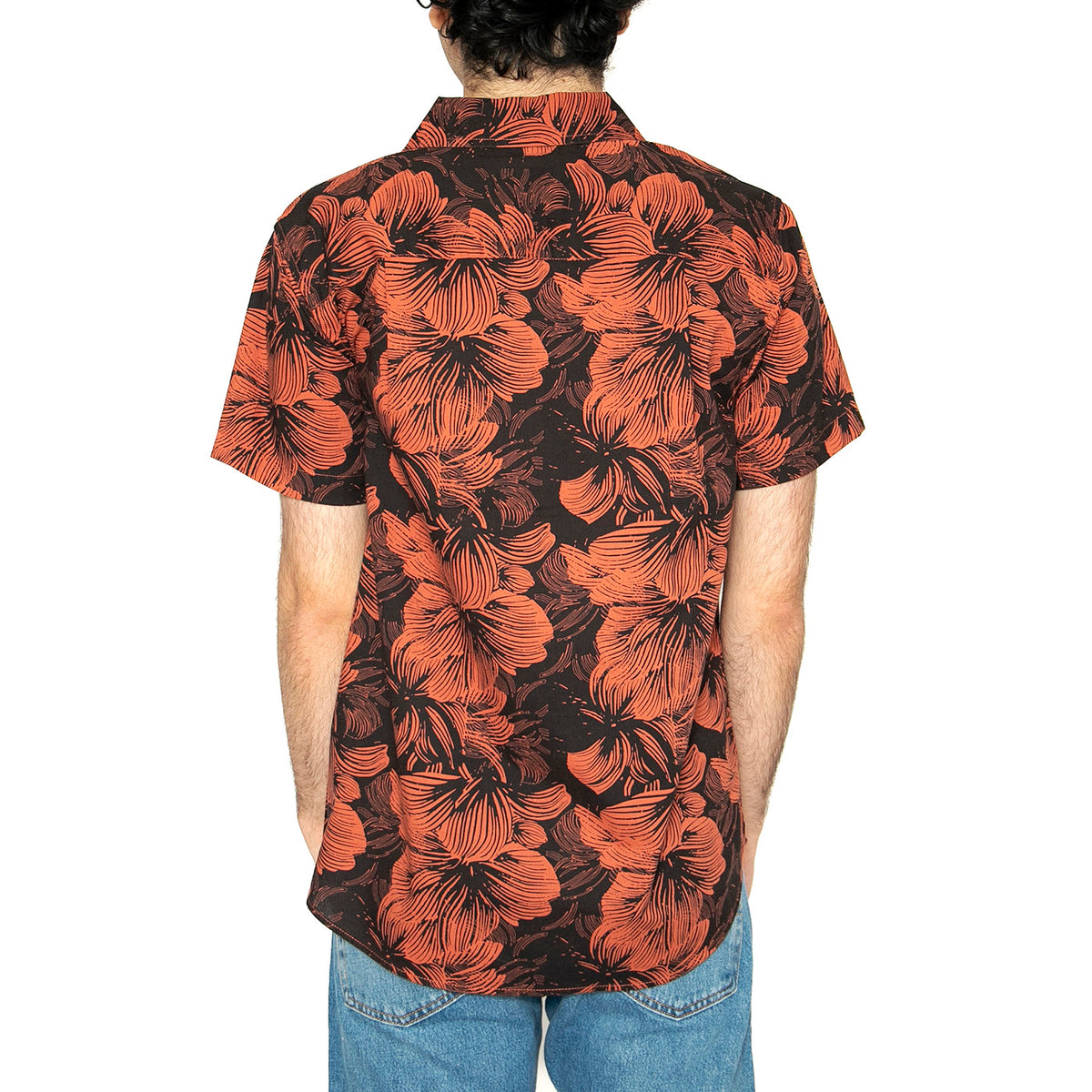 Charter Print S/S WVN - Camicia Maniche Corte Uomo Multicolore 01218-WHBTF . BRIXTON 