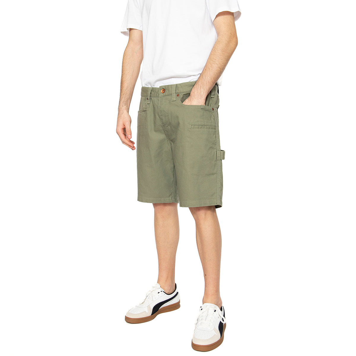 Builders Carpenter Short Green - Bermuda Uomo Verdi 04967-OLVSP . BRIXTON 