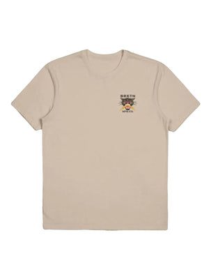 SPARKS S/S TLRT SMOKE GREY - Maglietta Girocollo Uomo Grigia 16861-SMKGY . BRIXTON 