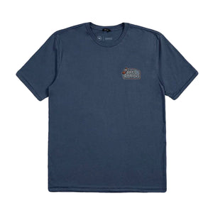 BASS BRAINS BOAT S/S TEE WASHED NAVY - Maglietta Girocollo Uomo Blu 17137-WANAV . BRIXTON 