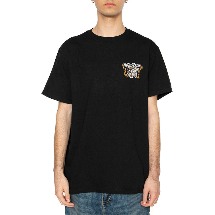 Battle S/S STT - Maglietta Girocollo Uomo Nera 17144-BLACK . BRIXTON 