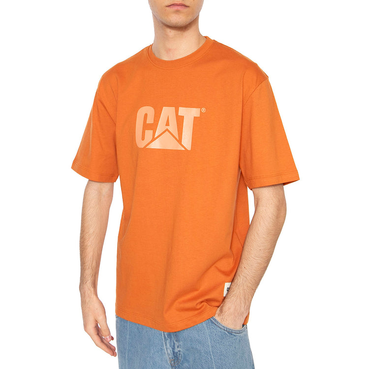 Logo T-Shirt Orange - Maglietta Girocollo Uomo Arancione 6010111-12774 . CAT 