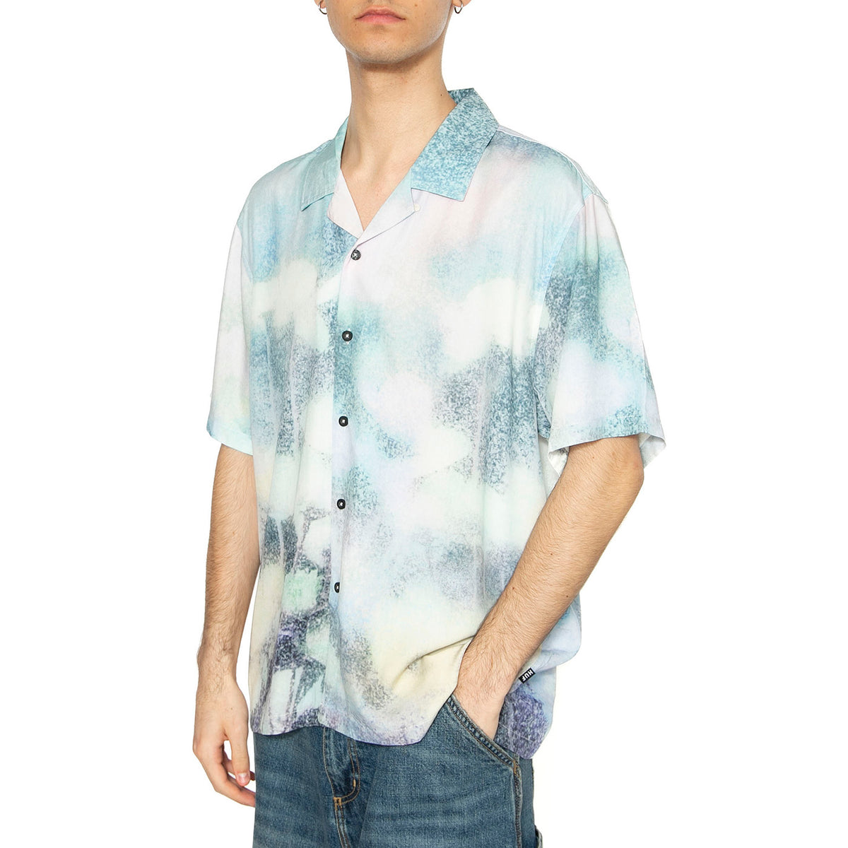 Floral Haze S/S Resort Shirt - Camicia Maniche Corte Uomo Multicolore BU00180-MULTI . HUF 