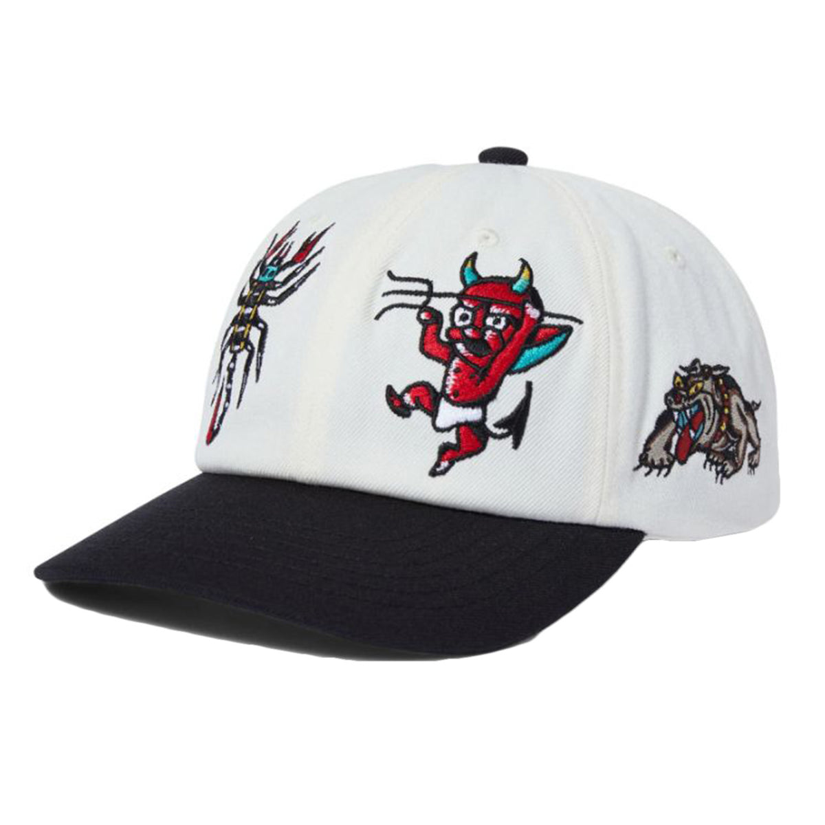 Bledsoe 6 Panels Snapback - Cappellino con Visiera Bianco HT00838-NATUR . HUF 
