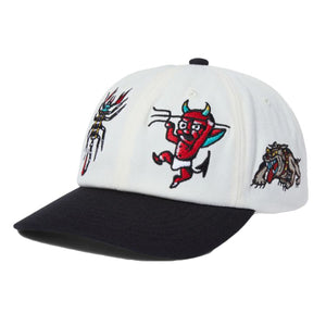 Bledsoe 6 Panels Snapback - Cappellino con Visiera Bianco HT00838-NATUR . HUF 