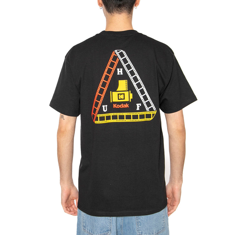 Tripel Film S/S Tee Black - Maglietta Girocollo Uomo Nera TS02469-BLACK . HUF 