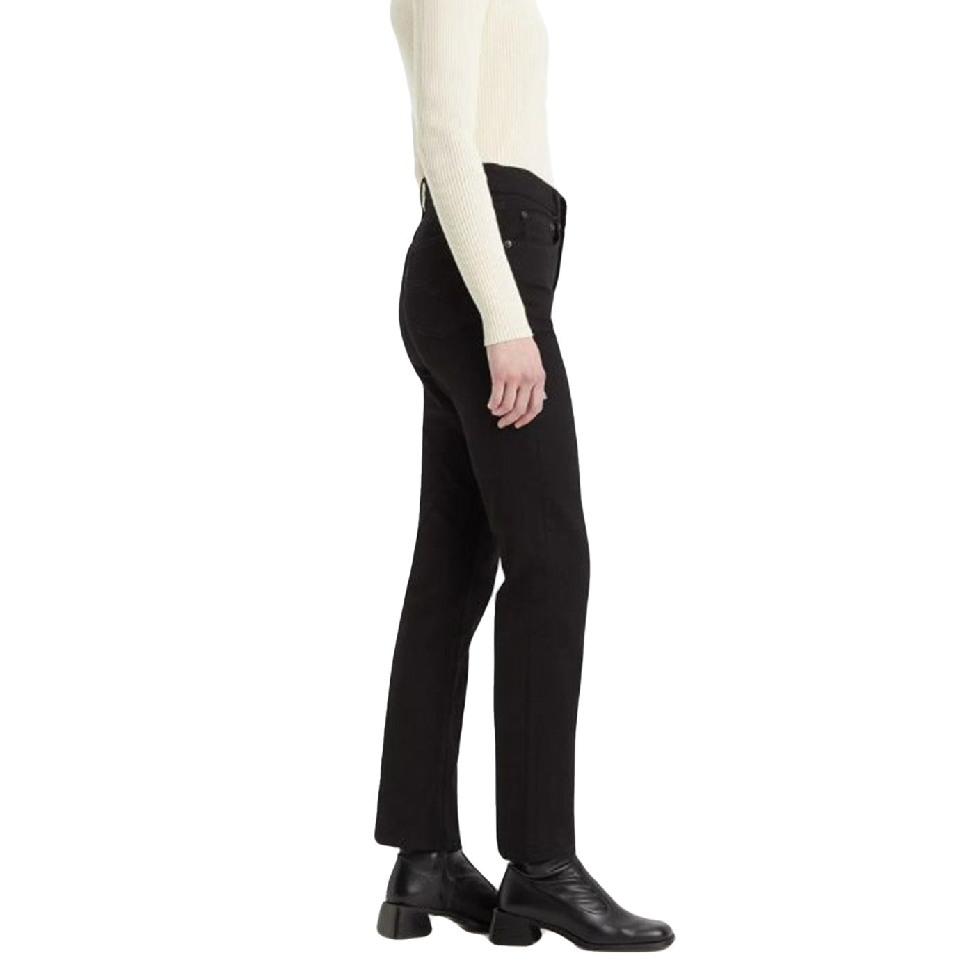 724 HIGH RISE STRAIGHT JEANS - Pantaloni Denim Jeans Donna Neri 188830321 . LEVIS 