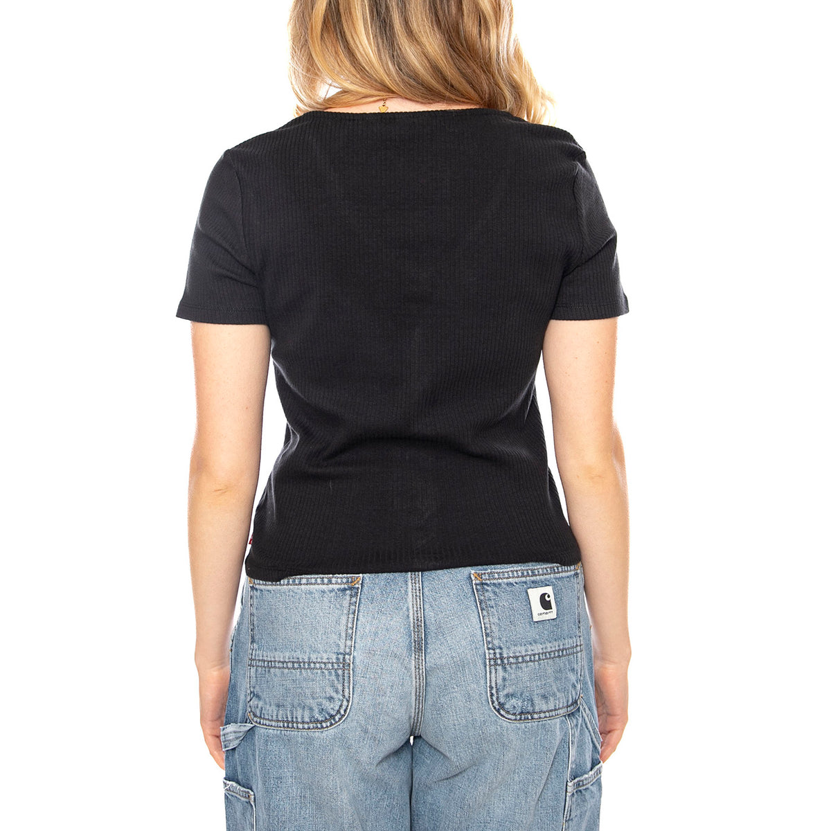 Levi's® T-Shirt con Bottoncini Muse -- Maglietta Donna Nera A87820000 . LEVIS 
