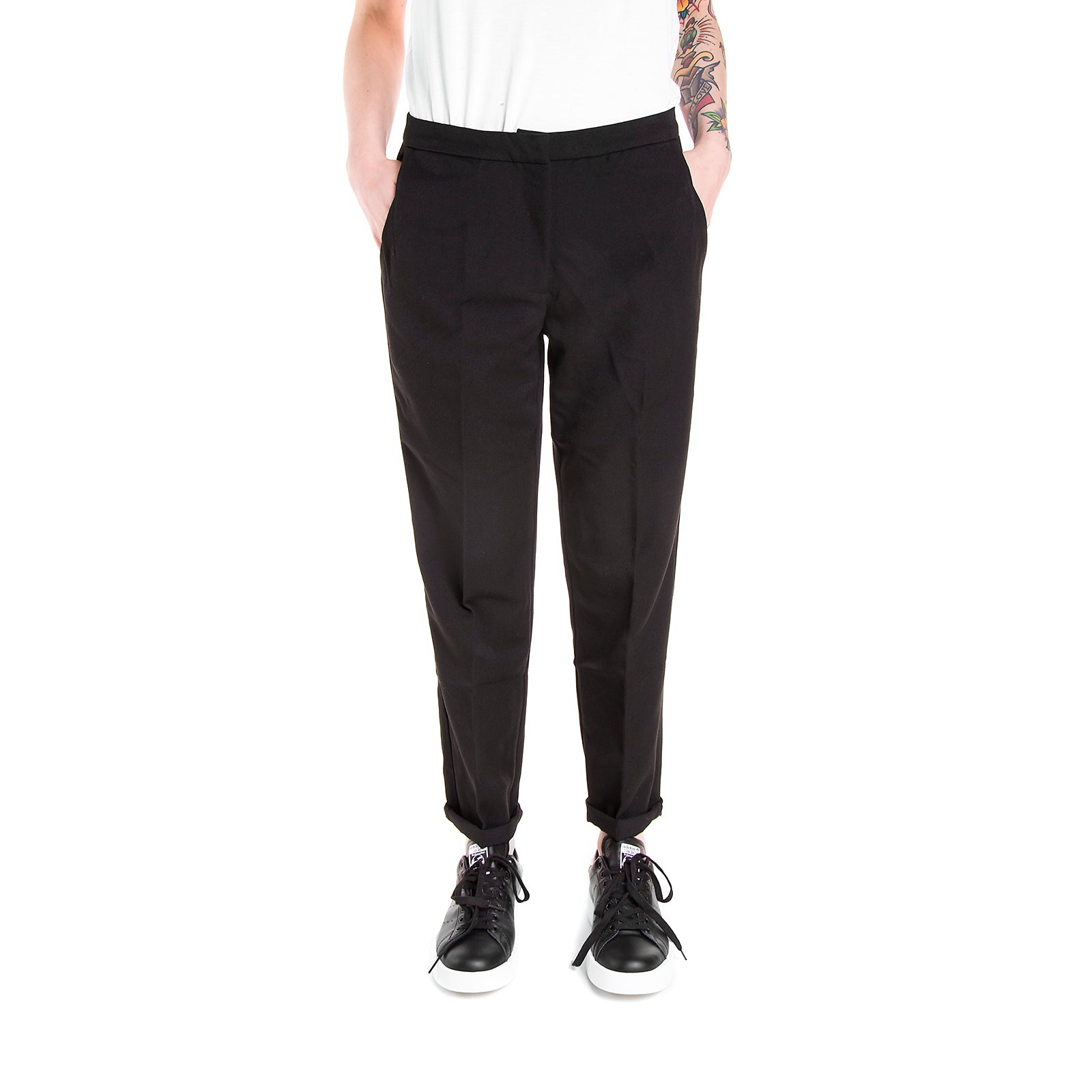 HALLE 2.0 - Pantaloni Donna Neri 6170e54-999 . MINIMUM 