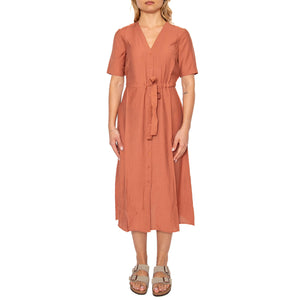 Biola 9853 Brown Dress - Abito Donna Marrone 180659853-1336 . MINIUM 