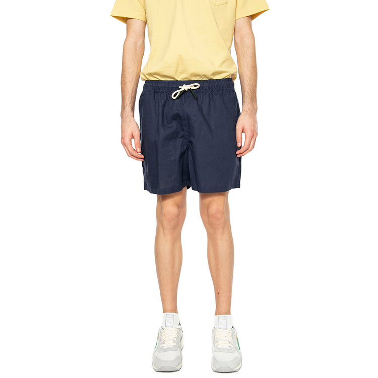 Navy Linen Shorts - Bermuda Uomo Blu 5002-01-5002-01 . OAS 