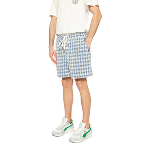 Navy Diamond Terry Shorts - Bermuda Uomo Multicolore 5003-22-5003-22 . OAS 
