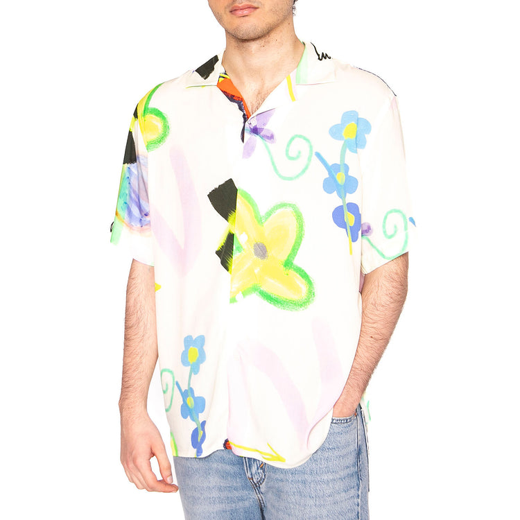 Flower Shop Viscose Shirt - Camicia Maniche Corte Uomo Multicolore 7005-44-7005-44 . OAS 