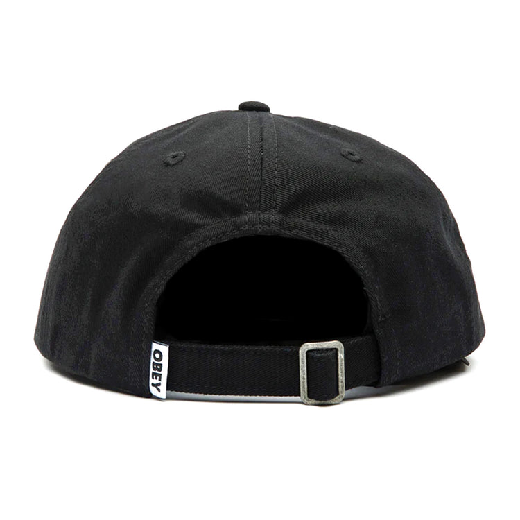Block 6 Panel Strapback - Cappello Nero 100580255 . OBEY 