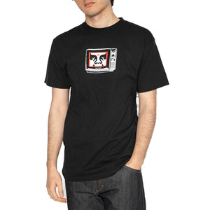 Obey TV Tee - Maglietta Girocollo Uomo Nera 165263940-BLK . OBEY 