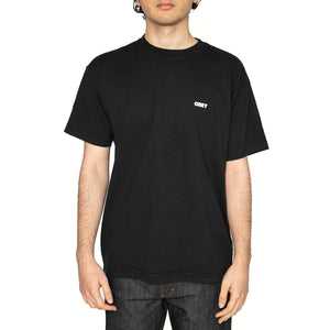 Obey Bold 3 Tee - Maglietta Girocollo Uomo Nera 166912888-JET . OBEY 