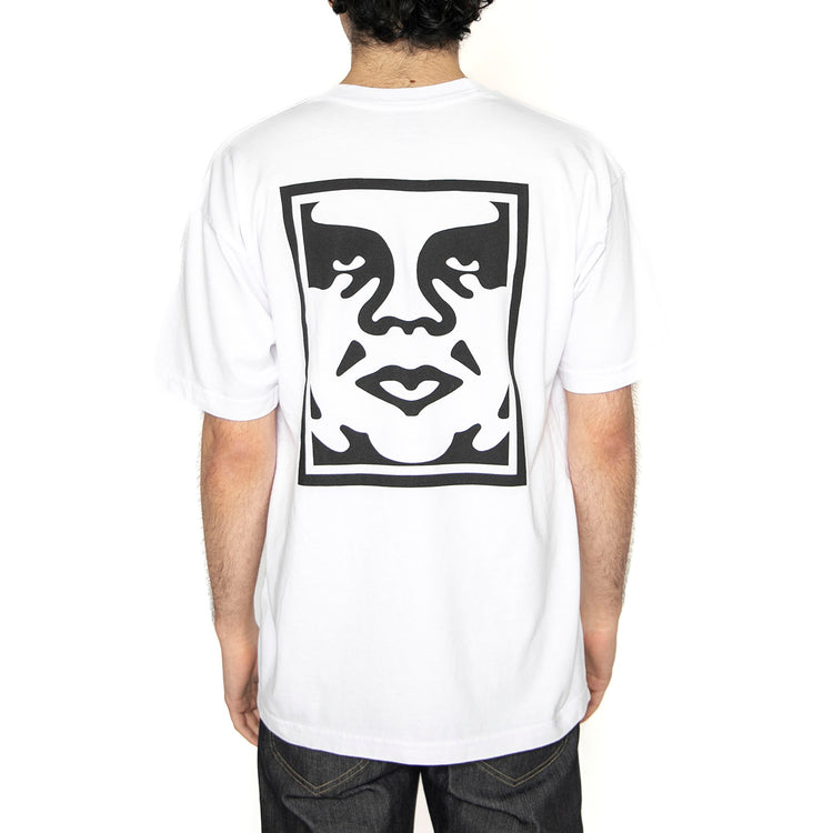 Obey Bold Icon Heavywheight Tee - Maglietta Girocollo Uomo Bianca 166913439-WHT . OBEY 