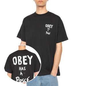 Obey Has A Posse Tee Black - Maglietta Girocollo Uomo Nera 166913915-VBL . OBEY 