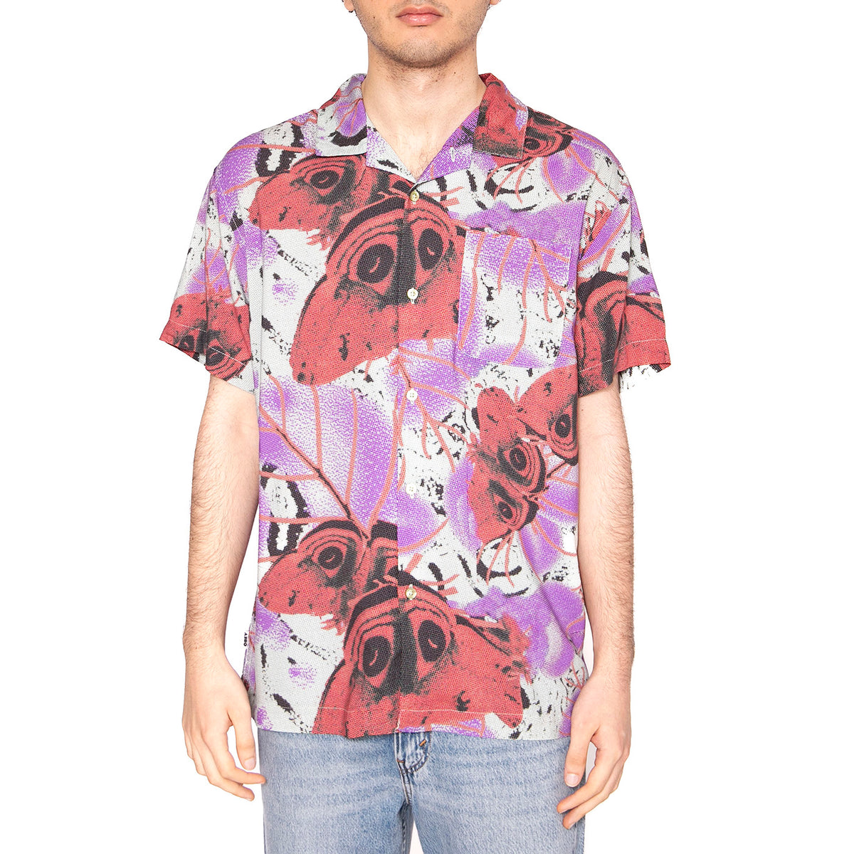 Upshot Woven SS - Camicia Maniche Corte Uomo Multicolore 181210378-GFG . OBEY 