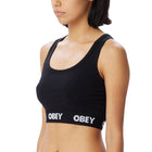 Obey Bralette Black - Canotta Cropped Donna Nera 231170030-BLK . OBEY 