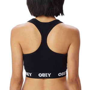 Obey Bralette Black - Canotta Cropped Donna Nera 231170030-BLK . OBEY 